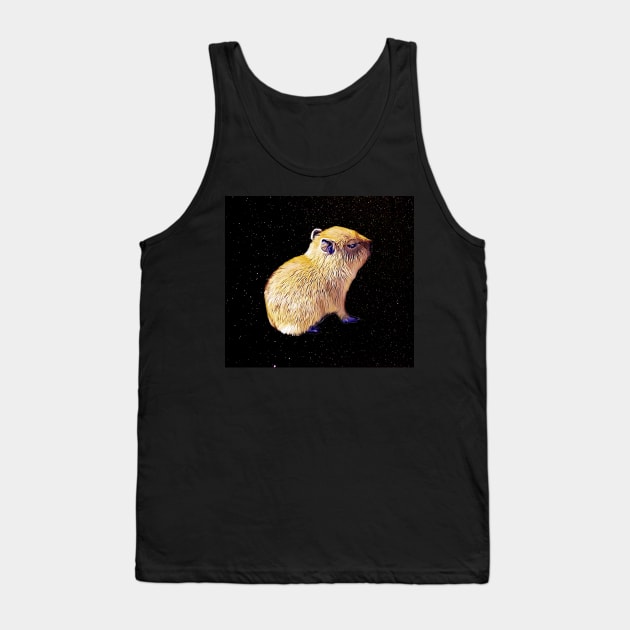 baby capybara in space Tank Top by gristiannn